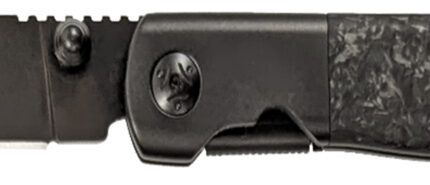 Cold Steel CSFL39SDP Spectre  3.80" Folding Drop Point Plain Black Matte PVD CPM 20V SS Blade, Forged Carbon Fiber Handle