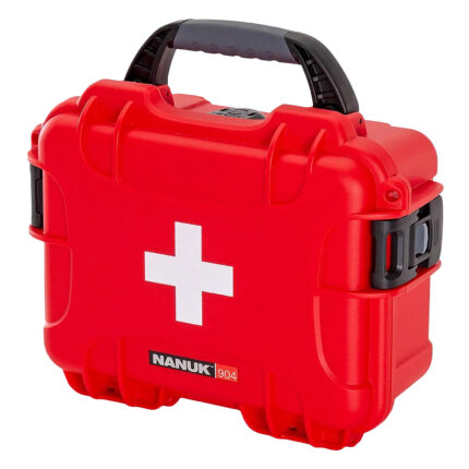 Nanuk 904S000RDPA0FSA01 First Aid Case Waterproof Red NK-7 Resin