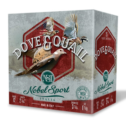 Nobel/Eurosports LLC ANSF126 Dove & Quail  12Gauge 2.75" 1 1/8oz 6Shot 250rds/Box