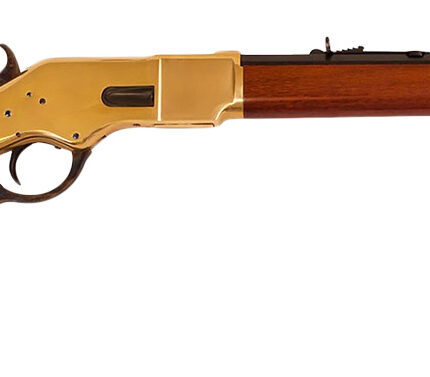Cimarron CA221 1866 Yellowboy Short 38 Special 10+1 20" Blued Octagon Barrel, Brass Receiver, Fixed Walnut Stock