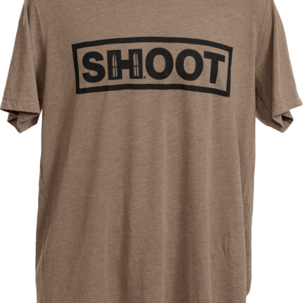 Hornady 99606XXXL Shoot T-Shirt Brown Tri-Blend Short Sleeve 3XL