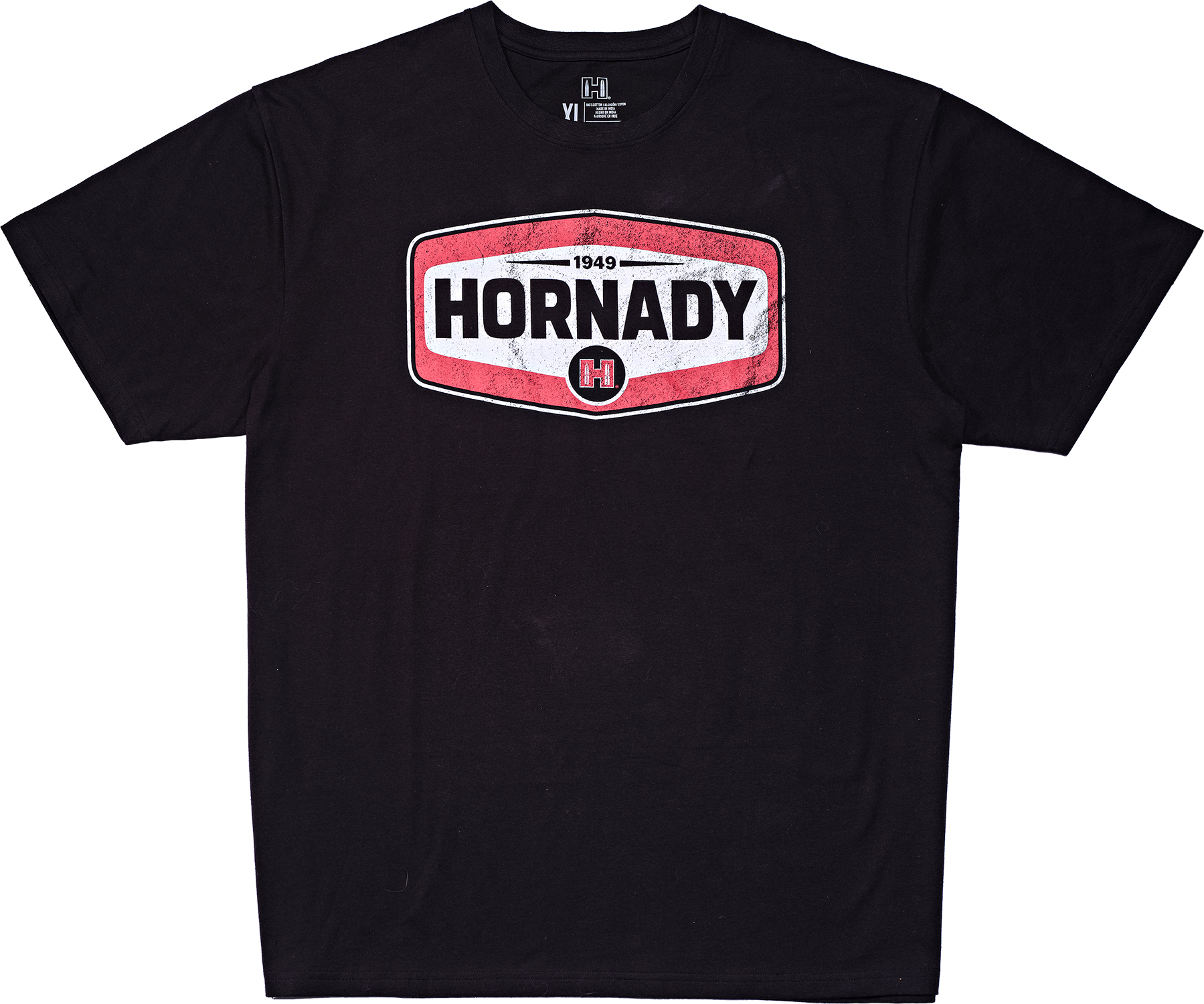 Hornady 99607M Hornady T-Shirt Black Cotton Short Sleeve Medium
