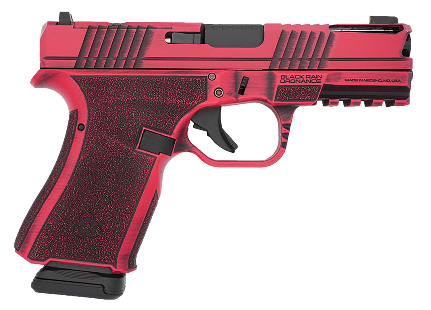 Black Rain Ordnance FLP9MMRB Compact Frame 9mm 15+1 4" Stainless Steel Slide