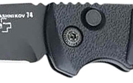 Boker 01KALS101  Kalashnikov 3.35" Tanto Plain Black D2 Steel Blade Aluminum Handle
