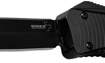 Boker 06EX244   3.39" Double Edge Dagger Plain Black D2 Steel Blade Aluminum Handle