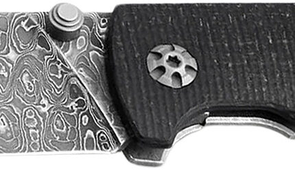Boker 111103DAM Tiger-Damast Pocket 3.35" Damascus Blade Micarta Handle