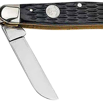 Boker 110856 Stockman Traditional Large Clip Point/Sheepsfoot/Spey Plain D2 Steel Blade Black Jigged Bone Handle