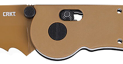 CRKT M16-14XD M16 14XD 3.97" Folding Tanto Part Serrated FDE TiNi 1.4116 SS Blade, FDE G10 Handle