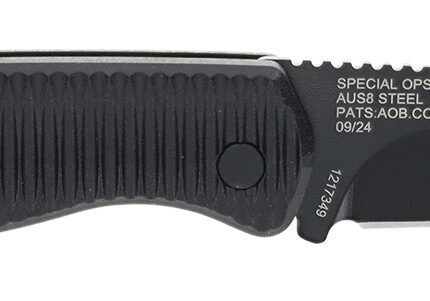 Smith & Wesson Knives 1215357 Special Ops  Full Size 3.40" Folding Drop Point Plain AUS-8A SS Blade Aluminum Handle