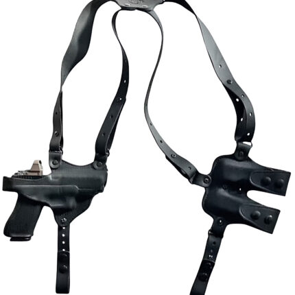 1791 Gunleather NSS2.1SBLHR Optic Ready Shoulder Horizontal Black Fits Glock 17 Right Hand