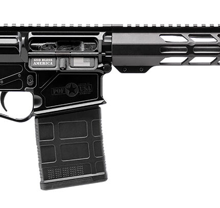 Patriot Ordnance Factory 02358  LMR Base 308 Win 10+1 16.50" Black Aluminum Receiver A2 Style Grip