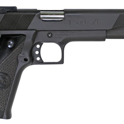 Iver Johnson Arms EAGLEXL10DS Eagle XL  Full Size Frame 10mm Auto 15+1 6" Stainless Steel Barrel, Matte Black Steel Long/Serrated Slide, Black Steel Frame w/Beavertail, G10 Grip