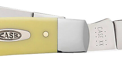 Case 00203 Stockman  Large Folding Clip Point/Spey Plain Tumble Polish Carbon Steel Blade/Smooth Yellow Synthetic Handle