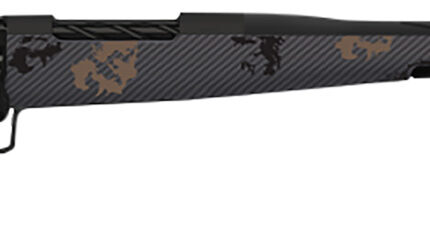 Fierce Firearms TWROG270WIN22BT Twisted Rogue 270 Win 22" Armour Lube Black Steel Threaded Barrel, Drilled & Tapped Steel Receiver, LR Negative Comb Trophy Camo Carbon Fiber Stock