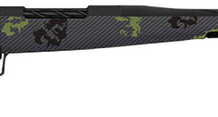 Fierce Firearms TWROG300WIN20BF Twisted Rogue 300 Win 20" Armour Lube Black Fluted Threaded Barrel, Drilled & Tapped Steel Receiver, LR Negative Comb Forest Camo Carbon Fiber Stock