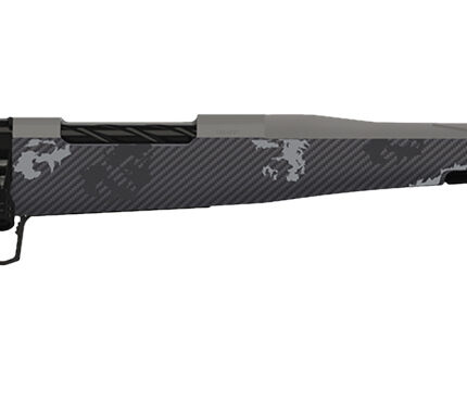 Fierce Firearms TWROG300WIN20GP Twisted Rogue 300 Win 20" Tungsten Cerakote Fluted Threaded Barrel, Drilled & Tapped Steel Receiver, LR Negative Comb Phantom Camo Carbon Fiber Stock