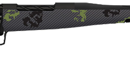Fierce Firearms TWROG300WIN24BF Twisted Rogue 300 Win 24" Armour Lube Black Steel Threaded Barrel, Drilled & Tapped Steel Receiver, LR Negative Comb Forest Camo Carbon Fiber Stock