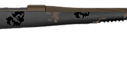 Fierce Firearms TWTROG7PRC22BT Twisted TI Rogue 7mm PRC 22" Black Cerakote Steel Threaded Barrel, Black Cerakote Drilled & Tapped Titanium Receiver, LR Negative Comb Trophy Camo Carbon Fiber Stock