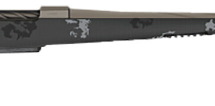 Fierce Firearms FRXP7MMBC20TP Twisted Rival XP 7mm BC 20" Tungsten Cerakote Fluted Threaded Barrel, Drilled & Tapped Stainless Steel Receiver, LR Negative Comb Phantom Camo Carbon Fiber Stock