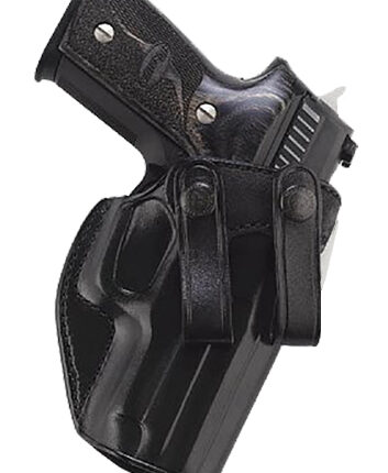 Galco SUM226B Summer Comfort IWB Black Leather Compatible w/ Glock 19X/19 Gen1-5/23 Gen2-5 Belt Loop Mount Right Hand