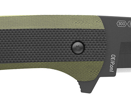 Outdoor Edge VX430BC Razor VX4  3" Folding Plain Black/Green