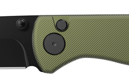 Outdoor Edge DK1C Dirk  3.25" Folding Drop Point Plain Black Oxide 8Cr13MoV SS Blade Green Anodized