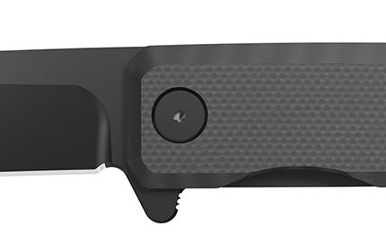 Outdoor Edge PL2C Peleus  3.10" Folding Clip Point Plain Black Oxide 8Cr13MoV SS Blade G10 Handle