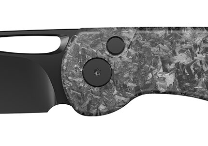 Outdoor Edge KN1C Kaytan  3.30" Drop Point Plain Black Oxide 8Cr13MoV SS Blade Carbon Fiber Handle