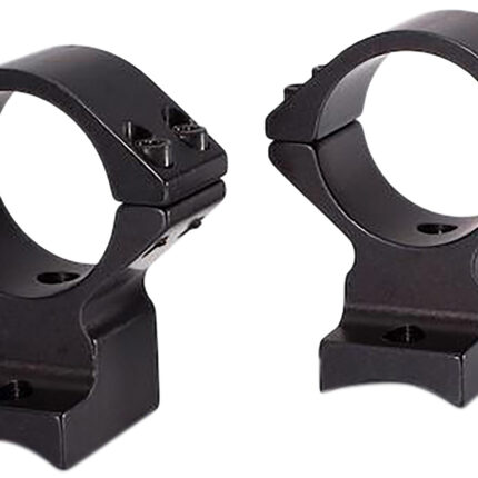 Talley 94X719 Scope Mount/Ring Combo  Black Anodized Aluminum 1" Tube, Savage (8-40) Round Receiver w/Accutrigger, Medium Rings