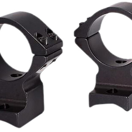 Talley 95X719 Scope Mount/Ring Combo  Black Anodized Aluminum 1" Tube, Savage (8-40) Round Receiver w/Accutrigger, High Rings
