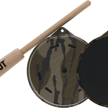 Hunters Specialties HSBBSPC Camo Cutt'R Pot Call Friction Call Attracts Turkey Species Mossy Oak Bottomland Slate