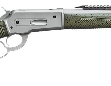 Davide Pedersoli 010G732457 Boarbuster Guidemaster-X 45-70 Gov 5+1 19" Silver Cerakote Threaded Barrel & Receiver w/Picatinny Rail, Green Adj Cheek Riser Synthetic Stock