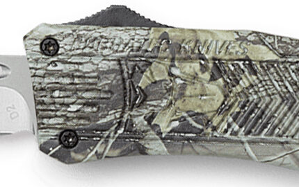 CobraTec Knives MWDCTK1MDNS CTK-1 American Flag Medium 3" OTF Drop Point Plain D2 Steel Blade, 5" Woodland Camo Aluminum Alloy Handle