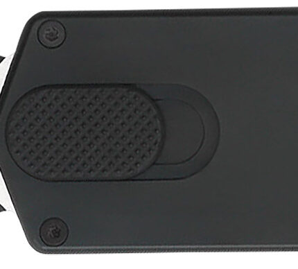 CobraTec Knives CTASPBLK ASP  1.94" OTF Dagger Plain D2 Steel Blade, 3.31" Black Aluminum Handle