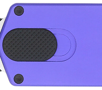 CobraTec Knives CTASPPUR ASP  1.94" OTF Dagger Plain D2 Steel Blade, 3.31" Purple Aluminum Handle