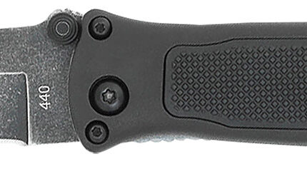 CobraTec Knives BLKHRQS Quick Strike  3.25" Folding Drop Point Plain Stonewashed 440 SS Blade, 4.50" G10 Handle