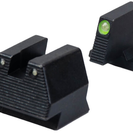 HK 51000939 Night Sight Set  Fixed Green Tritium/Black Frame Fits HK VP9 9mm Luger