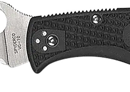 Spyderco C243FPWCBK Endela Lightweight 3.40" Folding Wharncliffe Plain VG-10 SS Blade, Black Textured FRN Handle