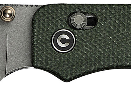 Civivi Knives C23074-3 Baby Banter 2 2.34" Folding Drop Point Plain Gray Stonewashed Nitro-V Steel Blade, Green Textured Canvas Micarta Handle