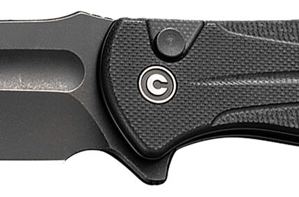Civivi Knives C23053-1 Incindie 3.48" Folding Spear Point Plain Black Stonewashed 14C28N Steel Blade, Black Textured G10 Handle