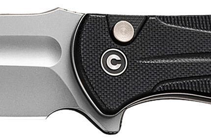 Civivi Knives C23053-3 Incindie 3.48" Folding Spear Point Plain Stonewashed 14C28N Steel Blade, Black Textured G10 Handle
