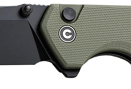 Civivi Knives C19059C-2 Brazen  3.46" Folding Plain Black D2 Steel Blade, OD Green Textured G10 Handle
