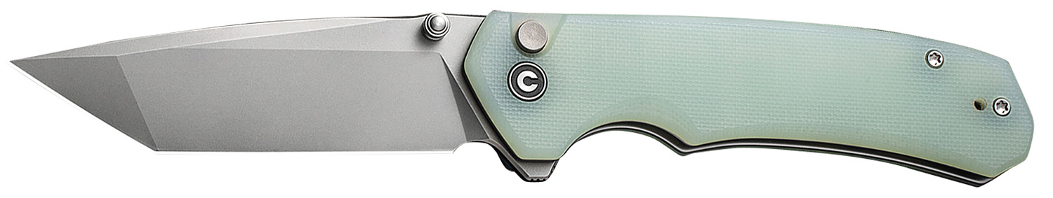 Civivi Knives C19059C-3 Brazen 3.46" Folding Plain Stonewashed D2 Steel, Blade Natural G10 Handle