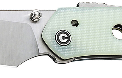 Civivi Knives C22036-2 Vision FG  3.54" Folding Tanto Plain Satin Nitro-V Steel Blade, Natural G10 Handle