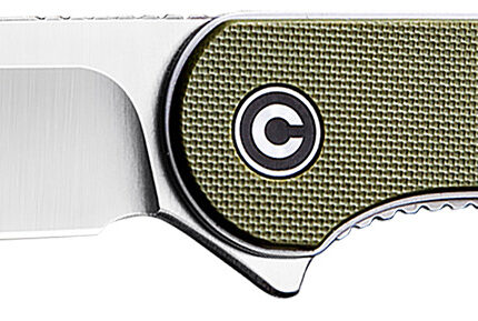Civivi Knives C907E Elementum  2.96" Folding Plain Satin D2 Steel Blade, 4.03" Green Textured G10 Handle