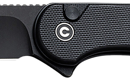 Civivi Knives C18062P-1 Elementum II  EDC 2.96" Folding Drop Point Plain Black Stonewashed Nitro-V Steel Blade, Black Textured G10 Handle