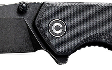 Civivi Knives C2023C Brazen  3.46" Folding Tanto Black Stonewashed D2 Steel Blade, Black Textured G10 Handle