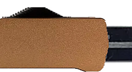 Templar Knife MAAB121 Premium LW  Slim 3.25" OTF Dagger Plain Black Oxide Stonewashed Powder Coated D2 Steel Blade, 5" Bronze Anodized Aged Aluminum Handle