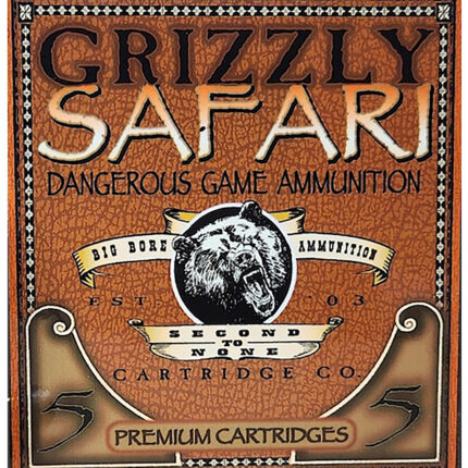 Grizzly Ammo GC47NE1   470NitroExpress 500gr Triple Shock X 5 Per Box/10 Case