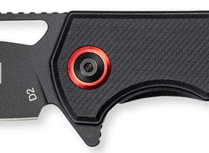 CobraTec Knives CTWOLVERINEG10 Wolverine  3.13" Folding Drop Point Plain Black Stonewashed D2 Steel Blade, 4.25" Black Textured G10 Scales Handle